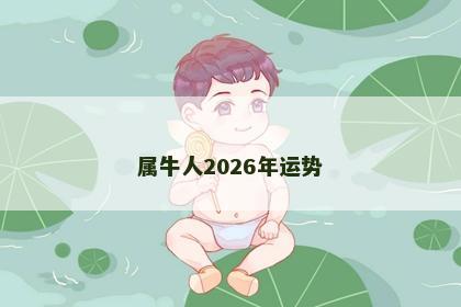 属牛人2026年运势