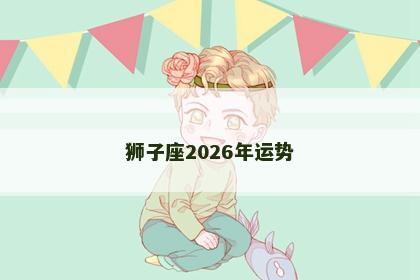 狮子座2026年运势