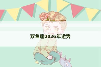 双鱼座2026年运势