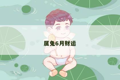 属兔6月财运